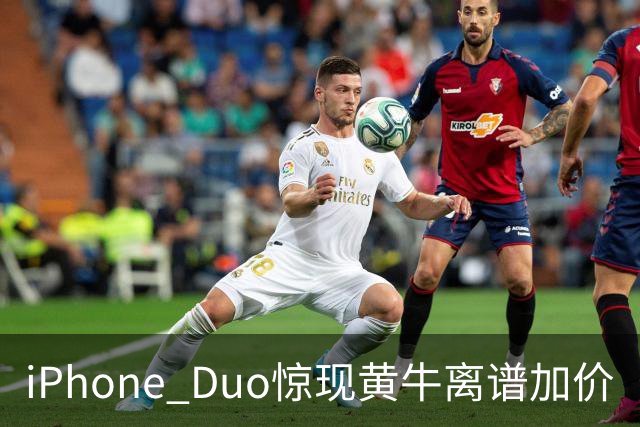 iPhone Duo惊现黄牛离谱加价